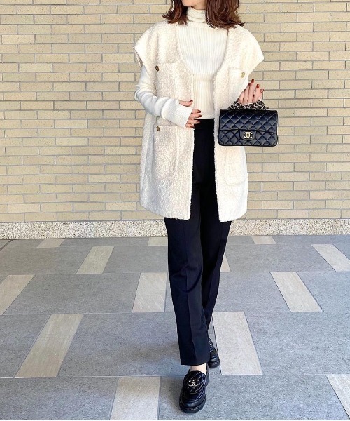 Re:EDIT（リエディ）の「[低身長/大きいサイズ有]裏微起毛テーパードパンツ（スラックス・レディース・ブラック/パープル/ブルー/アイボリー/モカ/ライム/ブラウン/グリーン/ピンク/ラベンダー/チャコールグレー/ベージュ系・SMALL/MEDIUM/LARGE/AL/AM/AS/X-LARGE/ALL）」の18枚目の写真