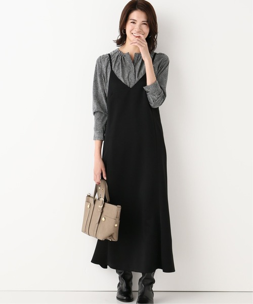 La TOTALITE(ラトータリテ)の「フレアキャミワンピース◆(ワンピース・レディース・ブラック/ウッド/ホワイト系その他・FREE)」の7枚目の写真