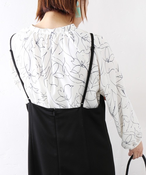 La TOTALITE(ラトータリテ)の「フレアキャミワンピース◆(ワンピース・レディース・ブラック/ウッド/ホワイト系その他・FREE)」の12枚目の写真