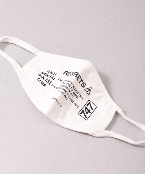 Anti Social Is Social Is マスク Day Sadness Kmc 8 Club ファッション雑貨 Happiness マスク One ワンデイケーエムシー のファッション