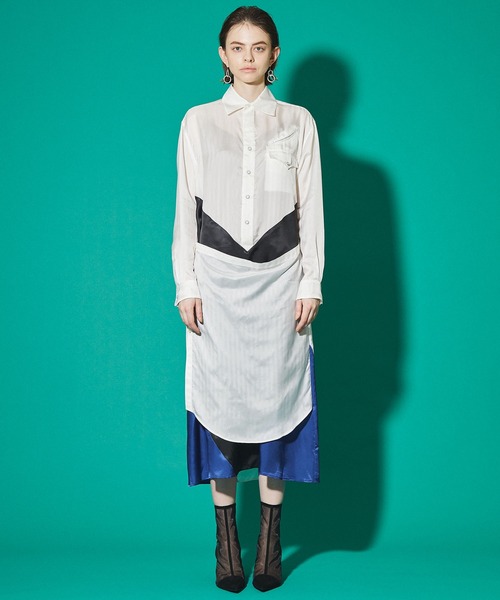 Toga Toga Pulla トーガプルラ キュプラサテンドレス Tp11 Fh213 ワンピース Toga Pulla トーガ プルラ のファッション