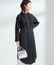 Ray BEAMS | Ray BEAMS / ピンタック ヨーク シャツワンピース(ワンピース)