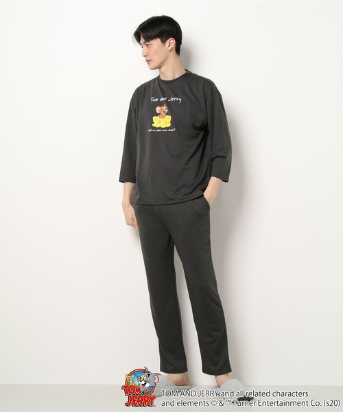 Tom And Jerry トムとジェリー スウェットセットアップ ルームウエア パジャマ キャラクタープリント オーバーサイズ ビッグシルエット ユニセックス ルームウェア パジャマ Jeans Mate ジーンズメイト のファッション通販 Zozotown