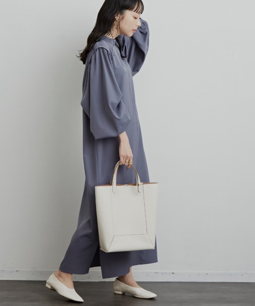 Aunt Marie's（アントマリーズ）の「タックスリーブワンピース / AUNT MARIE'S（ワンピース・レディース・ブラック/ベージュ/ブルー・FREE）」の12枚目の写真