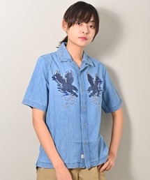 DIESEL | DIESEL (ディーゼル) RASHI イーグル刺繍 半袖 デニムシャツ(シャツ/ブラウス)