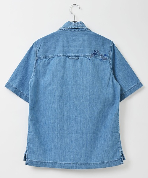 ディーゼル　刺繍デニムシャツ　Lサイズ　美品　定価40000 DIESEL（ディーゼル）の「DIESEL (ディーゼル) RASHI イーグル