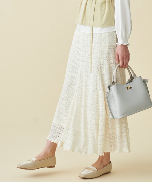 grove（グローブ）の「◆【S-LL】バルファレースマーメイドスカート（スカート・レディース・サックスブルー/ダークグレー/ナチュラル・01/02/03/04）」の3枚目の写真