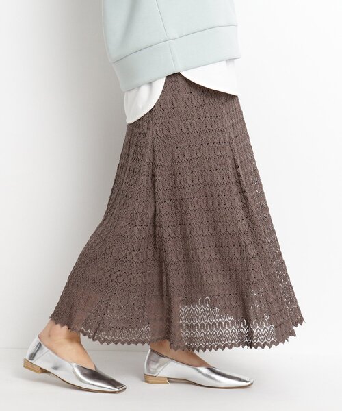 grove（グローブ）の「◆【S-LL】バルファレースマーメイドスカート（スカート・レディース・サックスブルー/ダークグレー/ナチュラル・01/02/03/04）」の2枚目の写真