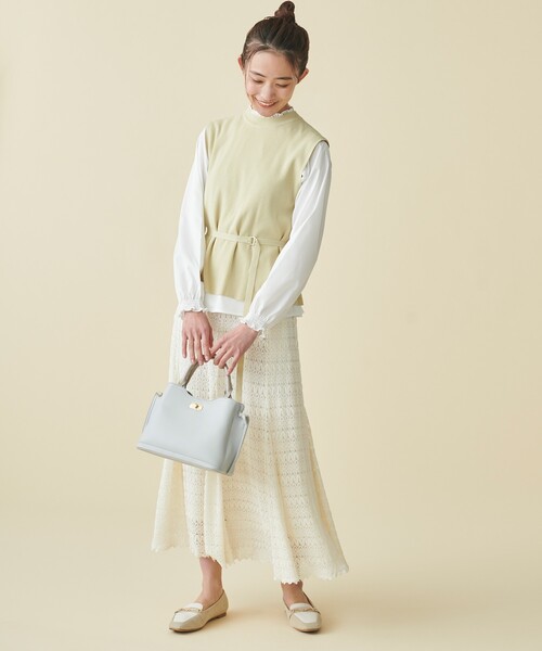 grove（グローブ）の「◆【S-LL】バルファレースマーメイドスカート（スカート・レディース・サックスブルー/ダークグレー/ナチュラル・01/02/03/04）」の12枚目の写真