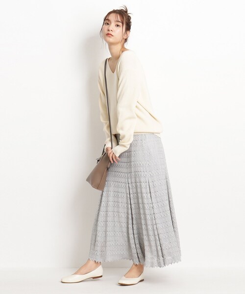 grove（グローブ）の「◆【S-LL】バルファレースマーメイドスカート（スカート・レディース・サックスブルー/ダークグレー/ナチュラル・01/02/03/04）」の11枚目の写真