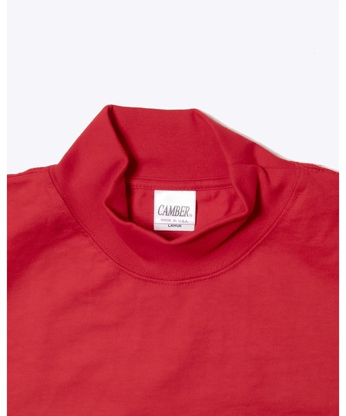 CAMBER(キャンバー)の「「CAMBER キャンバー」UNISEX 8オンス ロングスリーブ モックタートル(Tシャツ/カットソー・メンズ・グレー/ゴールド/ホワイト/ナチュラル/ブラック/バーガンディー/レッド/ダークグリーン/ネイビー/オレンジ/ロイヤルブルー・X-LARGE/MEDIUM/LARGE/SMALL)」の18枚目の写真