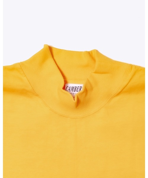 CAMBER(キャンバー)の「「CAMBER キャンバー」UNISEX 8オンス ロングスリーブ モックタートル(Tシャツ/カットソー・メンズ・グレー/ゴールド/ホワイト/ナチュラル/ブラック/バーガンディー/レッド/ダークグリーン/ネイビー/オレンジ/ロイヤルブルー・X-LARGE/MEDIUM/LARGE/SMALL)」の15枚目の写真
