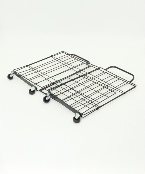 LBC（エルビーシー）の「折りたためるランドリースクエアバスケット　キャスター付き53L（ランドリーグッズ・レディース・ダークグリーン/オフホワイト/ブラック/グレー・FREE）」の18枚目の写真