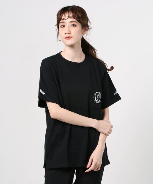 MOUNTAIN SMITH（マウンテンスミス）の「ST:MOUNTAIN SMITH マウンテンスミス グレートフルデッド TEE（Tシャツ/カットソー・レディース・ネイビー/ホワイト/ブラック・L/S/M）」の2枚目の写真