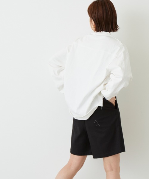 Auntie Rosa Holiday（アンティローザホリデー）の「フットボールロゴロングTシャツ（Tシャツ/カットソー・レディース・ホワイト/チャコールグレー/ベージュ/ブルー・FREE）」の10枚目の写真