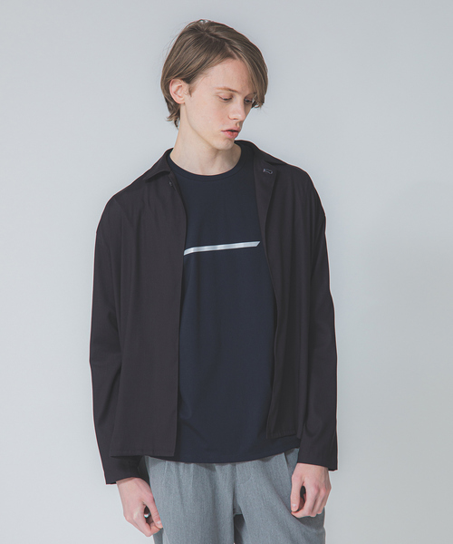 ABAHOUSE(アバハウス)の「T/R ストレッチツイル シャツカーディガン(シャツ/ブラウス・メンズ・ベージュ/ネイビー/オレンジ系その他・44/46/48)」の1枚目の写真