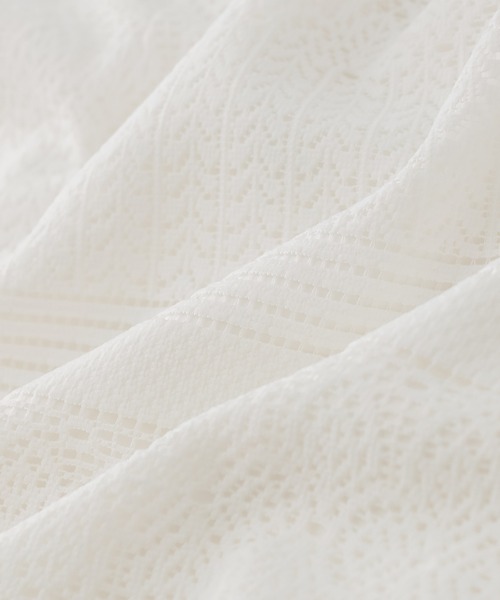 RIVE DROITE（リヴドロワ）の「クロシェ風レースナロースカート（スカート・レディース・ホワイト/ブラック・38/36）」の12枚目の写真