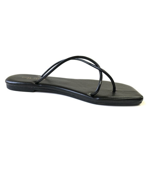 AmiAmi(アミアミ)の「クロスチューブストラップトングサンダル(サンダル・レディース・ブラック/ブラウン/アイボリー/キャメル・LL/S/M/L)」の10枚目の写真