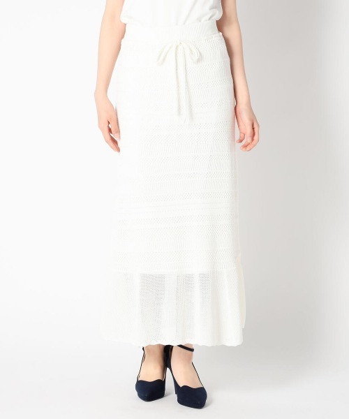 セール 透かし柄マーメイドニットスカート Misch Masch Masch Mairy ミッシュマッシュメイリー のファッション Masch スカート Masch Mairy スカート Misch