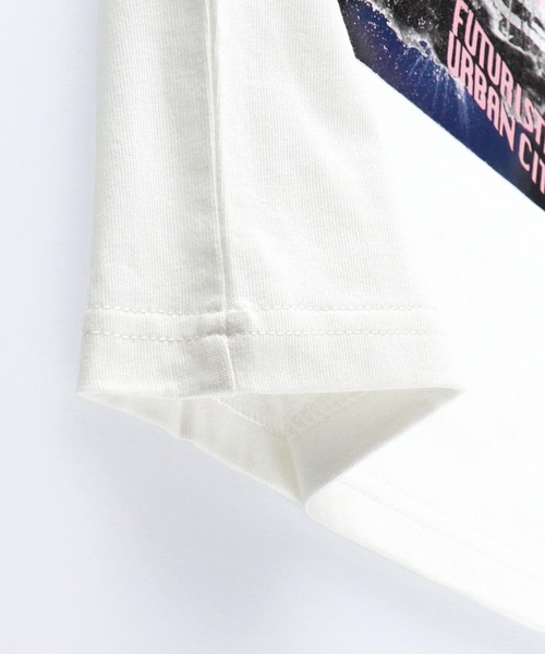 RADCHAP(ラッドチャップ)の「ボリューム袖リメイク風半袖Tシャツ(Tシャツ/カットソー・キッズ・ブラック/オフホワイト・140cm/150cm/120cm/130cm/100cm/110cm/90cm)」の13枚目の写真