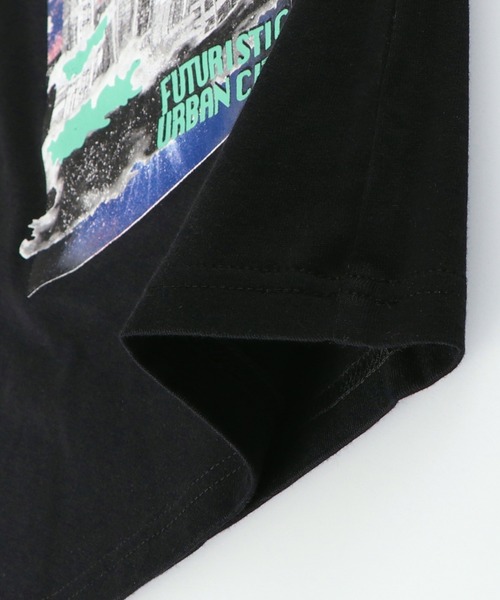 RADCHAP(ラッドチャップ)の「ボリューム袖リメイク風半袖Tシャツ(Tシャツ/カットソー・キッズ・ブラック/オフホワイト・140cm/150cm/120cm/130cm/100cm/110cm/90cm)」の19枚目の写真