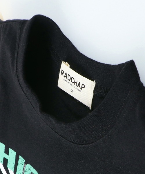 RADCHAP(ラッドチャップ)の「ボリューム袖リメイク風半袖Tシャツ(Tシャツ/カットソー・キッズ・ブラック/オフホワイト・140cm/150cm/120cm/130cm/100cm/110cm/90cm)」の16枚目の写真