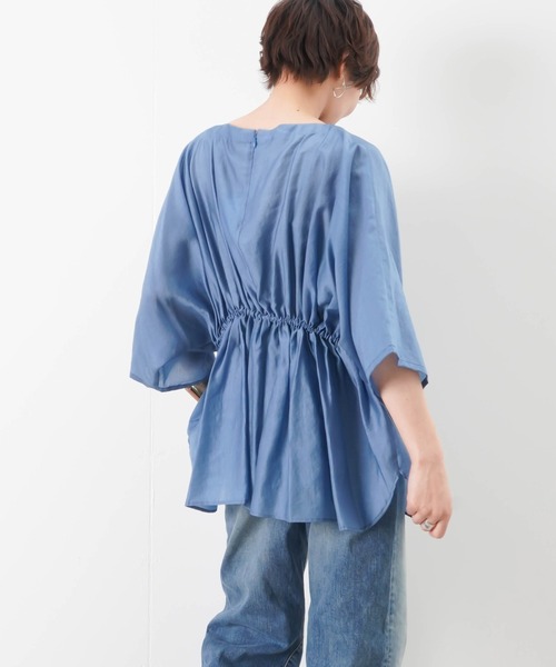 malla（マーラ）の「malla マーラ　ドロストブラウス（シャツ/ブラウス・レディース・ブラック/ブルー・FREE）」の12枚目の写真