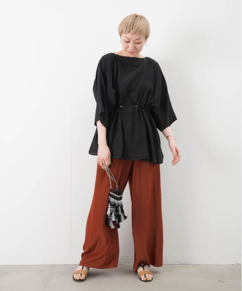 malla（マーラ）の「malla マーラ　ドロストブラウス（シャツ/ブラウス・レディース・ブラック/ブルー・FREE）」の10枚目の写真