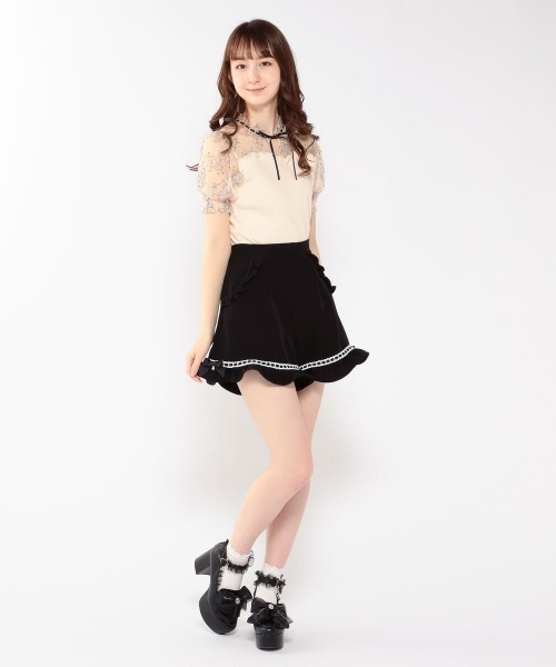 LODISPOTTO（ロディスポット）の「Ladyレースカットソー（Tシャツ/カットソー・レディース・ベージュ/ブラック/ホワイト・MEDIUM）」の11枚目の写真