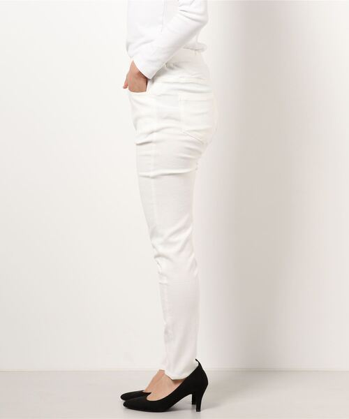 BEARDSLEY（ビアズリー）の「ストレッチリネンパギンス（その他パンツ・レディース・ホワイト/ブラック・1/0）」の10枚目の写真