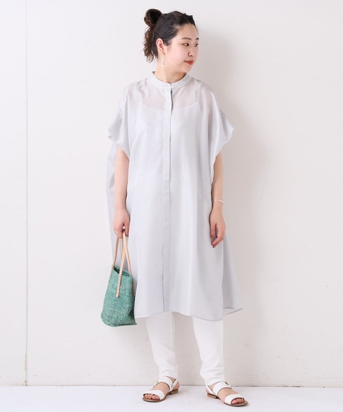 BEARDSLEY（ビアズリー）の「ストレッチリネンパギンス（その他パンツ・レディース・ホワイト/ブラック・1/0）」の3枚目の写真