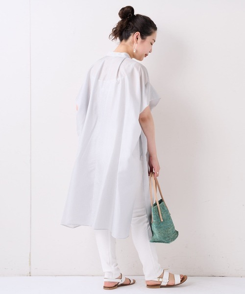 BEARDSLEY（ビアズリー）の「ストレッチリネンパギンス（その他パンツ・レディース・ホワイト/ブラック・1/0）」の4枚目の写真