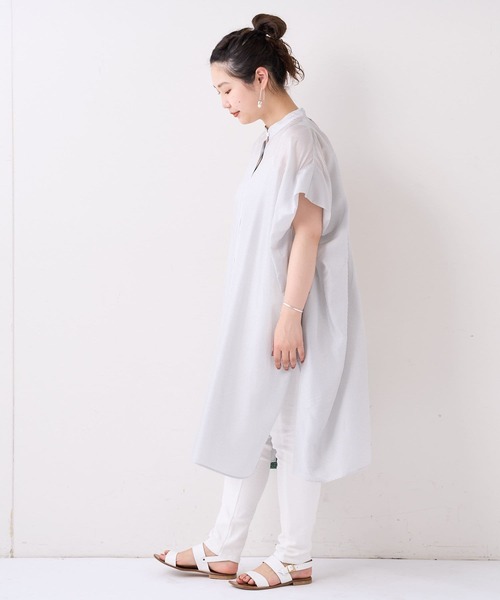 BEARDSLEY（ビアズリー）の「ストレッチリネンパギンス（その他パンツ・レディース・ホワイト/ブラック・1/0）」の6枚目の写真