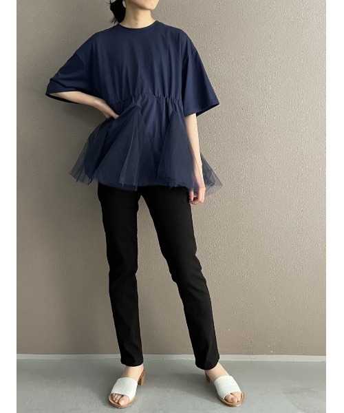 BEARDSLEY（ビアズリー）の「ストレッチリネンパギンス（その他パンツ・レディース・ホワイト/ブラック・1/0）」の13枚目の写真