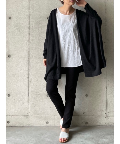 BEARDSLEY（ビアズリー）の「ストレッチリネンパギンス（その他パンツ・レディース・ホワイト/ブラック・1/0）」の14枚目の写真