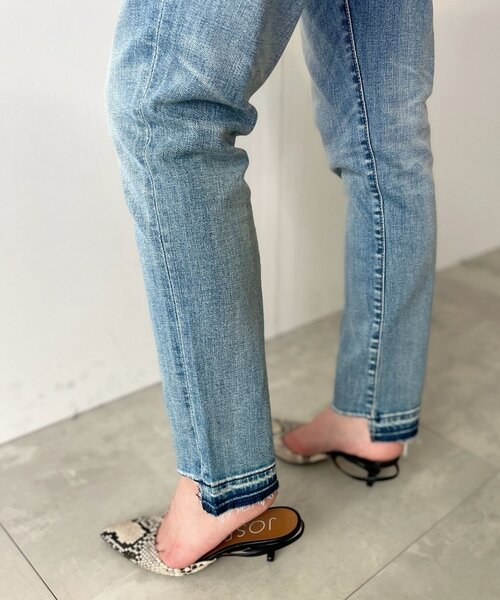 JET（ジェット）の「◆【ウォッシャブル】HERMOSA BEACH CROPPED デニムパンツ（デニムパンツ・レディース・ライトブルー/ブルー・24/25/26/27/28/23）」の5枚目の写真