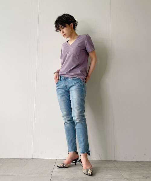 JET（ジェット）の「◆【ウォッシャブル】HERMOSA BEACH CROPPED デニムパンツ（デニムパンツ・レディース・ライトブルー/ブルー・24/25/26/27/28/23）」の8枚目の写真