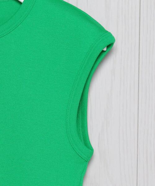 H　BEAUTY&YOUTH UNITED ARROWS（エイチビューティーアンドユースユナイテッドアローズ）の「＜H＞COTTON NO SLEEVE T-SHIRT/Tシャツ（Tシャツ/カットソー・レディース・ホワイト/ブラック/ターコイズブルー/ケリー・FREE）」の12枚目の写真