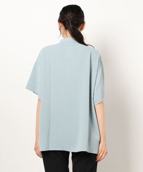 Lull（ルル）の「【Lull / ルル】プリーツバンドカラーシャツ（シャツ/ブラウス・レディース・グレイッシュベージュ/ピンク/ホワイト/ミント/ブラック/ベージュ・ONESIZE）」の21枚目の写真