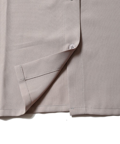 Lull（ルル）の「【Lull / ルル】プリーツバンドカラーシャツ（シャツ/ブラウス・レディース・グレイッシュベージュ/ピンク/ホワイト/ミント/ブラック/ベージュ・ONESIZE）」の16枚目の写真