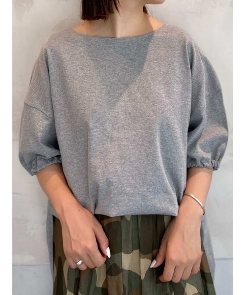 BEARDSLEY(ビアズリー)の「袖口絞りTシャツ(Tシャツ/カットソー・レディース・ブラック/ライトグレー・FREE)」の22枚目の写真