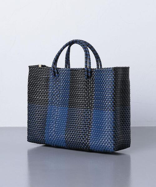 Letra（レトラ）の「【別注】＜Letra for UNITED ARROWS（レトラ フォー ユナイテッドアローズ）＞ブロックチェック トート バッグ（トートバッグ・レディース・ダークグリーン/オフホワイト/ネイビー・FREE）」の14枚目の写真