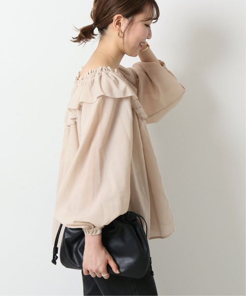 Spick & Span（スピックアンドスパン）の「フリルカラーブラウス◆（シャツ/ブラウス・レディース・ブラック/アイボリー/カーキ・FREE）」の20枚目の写真