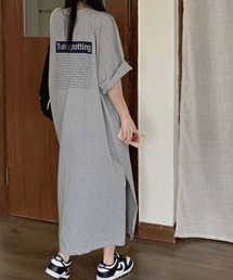 ルーズシルエットTシャツロングワンピース【ZOZOTOWN限定】