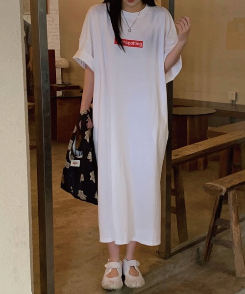 meJane(ミージェーン)の「ルーズシルエットTシャツロングワンピース【ZOZOTOWN限定】(ワンピース・レディース・ホワイト/グレー/ブルー・FREE)」の7枚目の写真