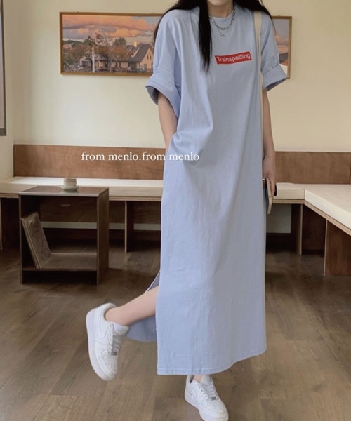 meJane(ミージェーン)の「ルーズシルエットTシャツロングワンピース【ZOZOTOWN限定】(ワンピース・レディース・ホワイト/グレー/ブルー・FREE)」の14枚目の写真