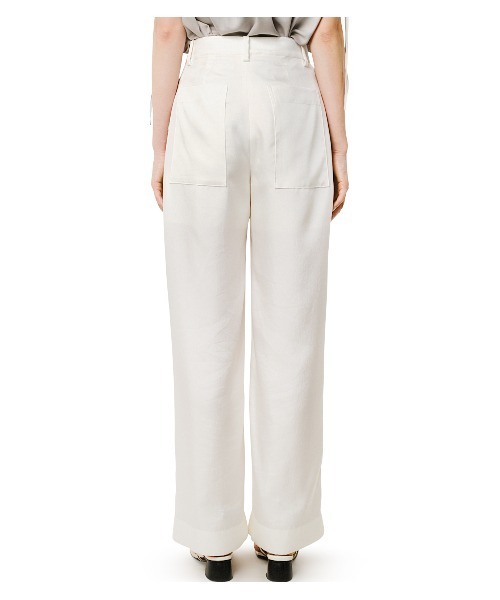 LE CIEL BLEU（ルシェルブルー）の「Shiny Wide-Leg Pants（その他パンツ・レディース・ネイビー/オフホワイト/イエロー・38/36/34）」の17枚目の写真