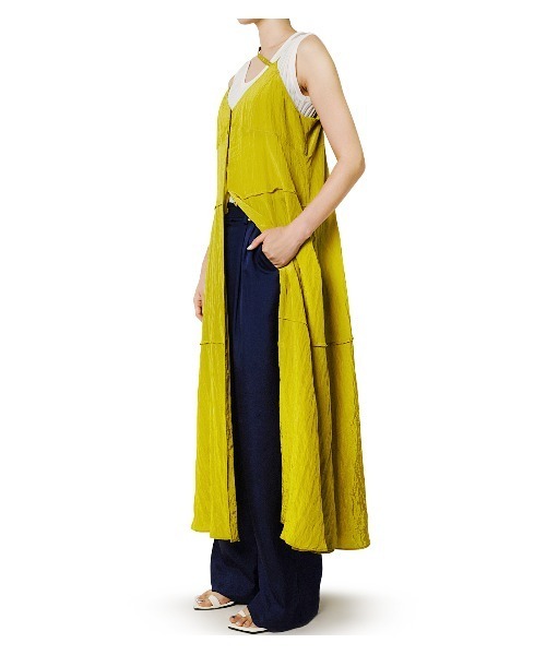 LE CIEL BLEU（ルシェルブルー）の「Shiny Wide-Leg Pants（その他パンツ・レディース・ネイビー/オフホワイト/イエロー・38/36/34）」の14枚目の写真