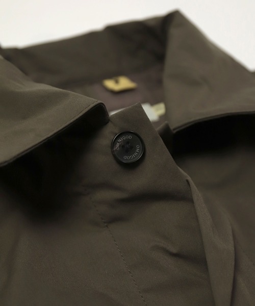 OMNIGOD（オムニゴッド）の「[OMNIGOD womens / オムニゴッド] SOLOTEXメモリータスラン フレンチワークコート（ステンカラーコート・レディース・ネイビー/オリーブ・0）」の14枚目の写真
