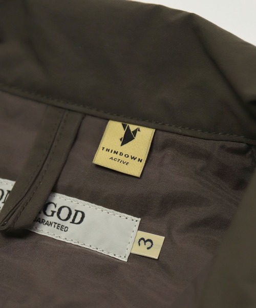 OMNIGOD（オムニゴッド）の「[OMNIGOD womens / オムニゴッド] SOLOTEXメモリータスラン フレンチワークコート（ステンカラーコート・レディース・ネイビー/オリーブ・0）」の15枚目の写真